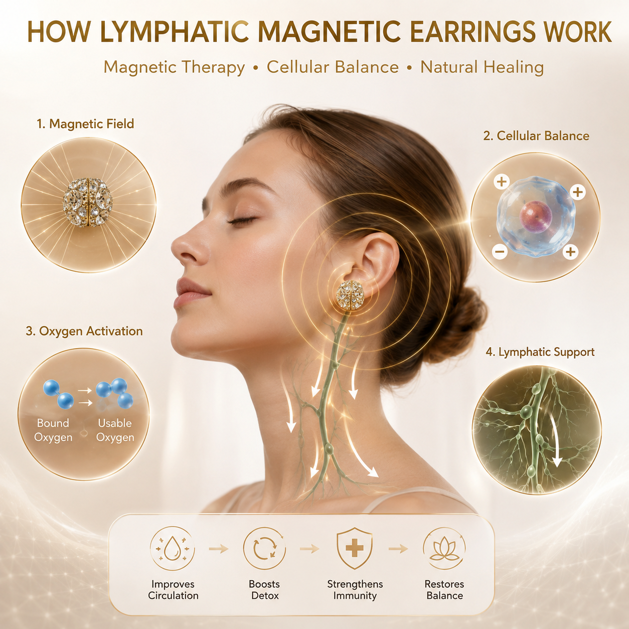 💖❤️TIMNAMY® Magnetic Moissanite Lymphatic Earrings-QUICK RESULTS, NO EAR PIERCING REQUIRED -LAST‑DAY SPECIAL: 50% OFF💖❤️