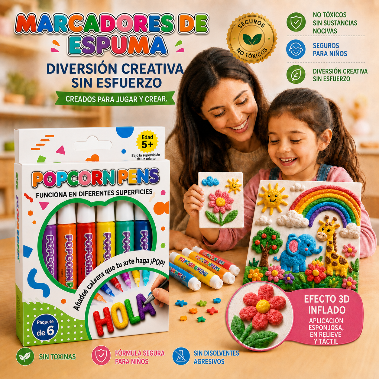🌏Ahorra un 50% haciendo tu pedido hoy mismo. Bolígrafo de arte en relieve 3D Healrize®: transforma dibujos planos en arte 3D táctil. 🪻2