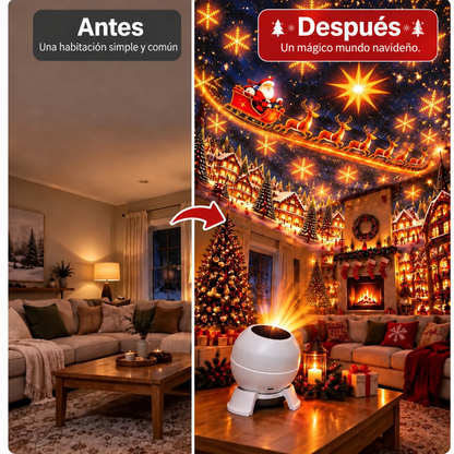 💌 Crea un cuento de hadas navideño en cualquier habitación: luz nocturna con proyector festivo 🎄🎁1