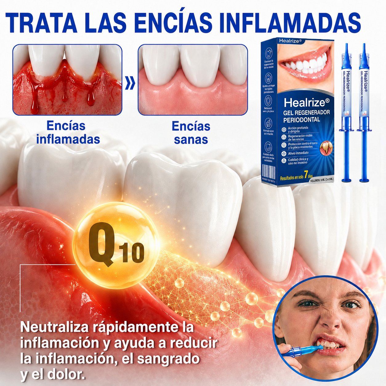 ☘️🇸🇰👨‍⚕️✅🦷Gel de reparación periodontal Healrize® GumRevive🦷🍋🍋