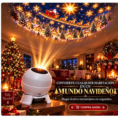 💌 Crea un cuento de hadas navideño en cualquier habitación: luz nocturna con proyector festivo 🎄🎁1