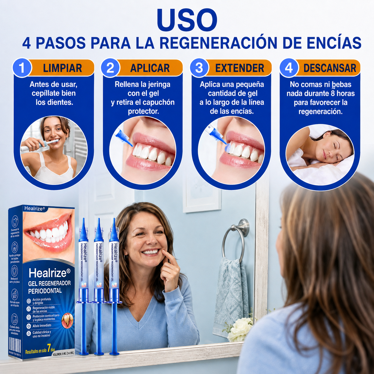 ☘️🇸🇰👨‍⚕️✅🦷Gel de reparación periodontal Healrize® GumRevive🦷🍋🍋
