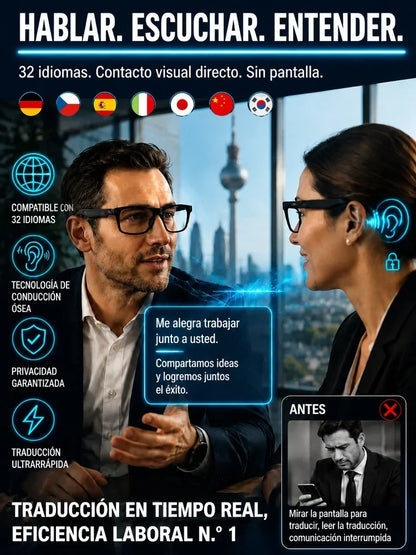👓Gafas inteligentes con zoom, cambio de color y traducción por IA en tiempo real🍈2
