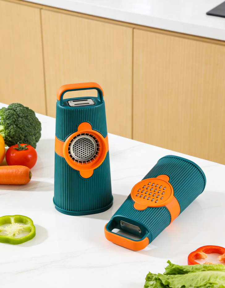 VerveGrind 4-in-1 Multi-Grater – Exclusive Color-Blocked Precision Grater with Interchangeable Blades